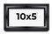 Panoramic Modern Shadow Box 1.5" Depth Black Frame - UV Acrylic, Backing, Hanging Hardware